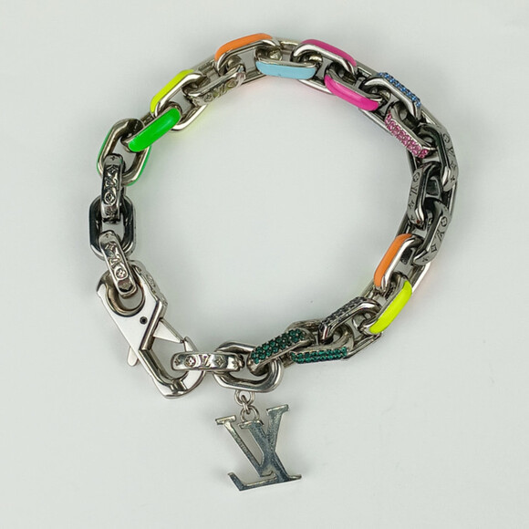 LOUIS VUITTON Black Monogram Charm Bracelet - Picture 3 of 6